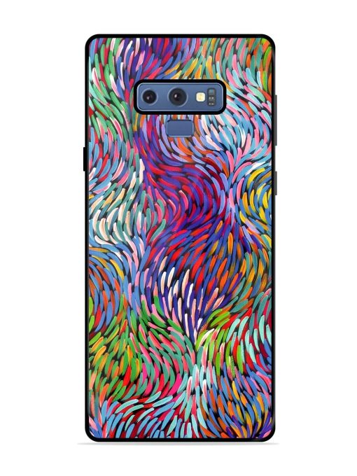 Vibrant Waves Glossy Soft Edge Case for Samsung Galaxy Note 9 Chachhi