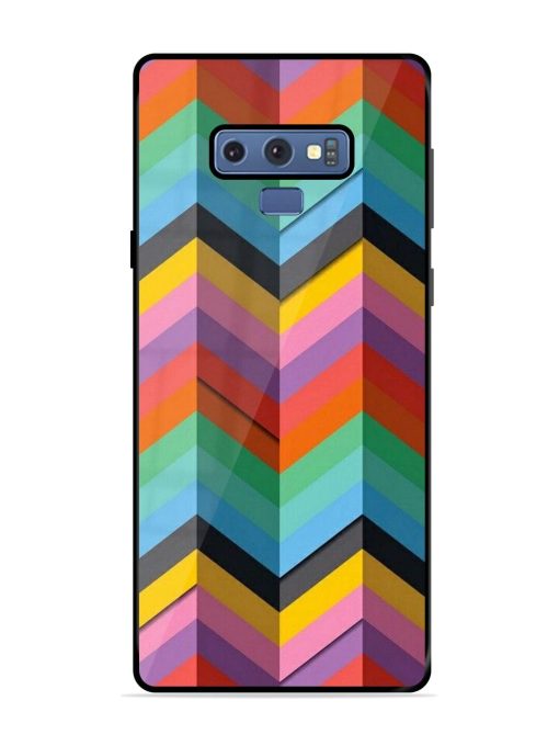 Colorful Zigzag Glossy Soft Edge Case for Samsung Galaxy Note 9 Chachhi