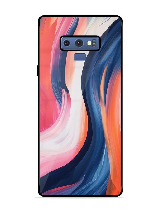 Whirling Hues Glossy Soft Edge Case for Samsung Galaxy Note 9 Chachhi