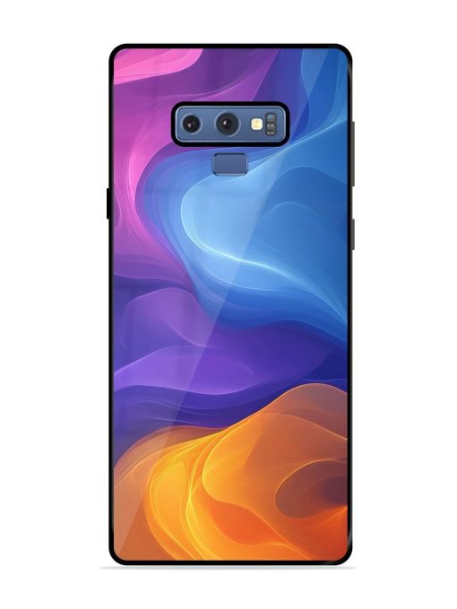 Cosmic Currents Glossy Soft Edge Case for Samsung Galaxy Note 9 Chachhi