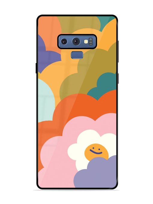 Happy Flower Power Glossy Soft Edge Case for Samsung Galaxy Note 9 Chachhi