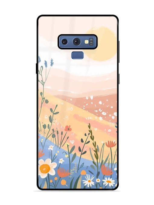 Golden Hour Blooms Glossy Soft Edge Case for Samsung Galaxy Note 9 Chachhi