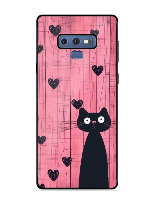 Feline Valentine'S Day Glossy Soft Edge Case for Samsung Galaxy Note 9 Chachhi