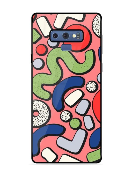 Groovy Geometric Shapes Glossy Soft Edge Case for Samsung Galaxy Note 9 Chachhi