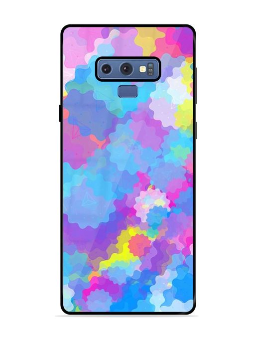 Psychedelic Cloud Burst Glossy Soft Edge Case for Samsung Galaxy Note 9 Chachhi