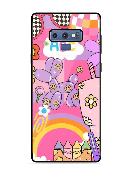 Whimsical Y2K Chaos Glossy Soft Edge Case for Samsung Galaxy Note 9 Chachhi