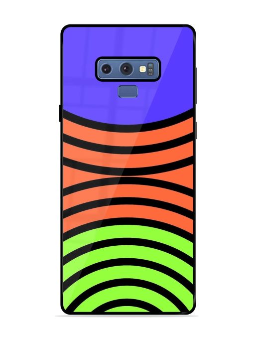 Psychedelic Stripe Symphony Glossy Soft Edge Case for Samsung Galaxy Note 9 Chachhi