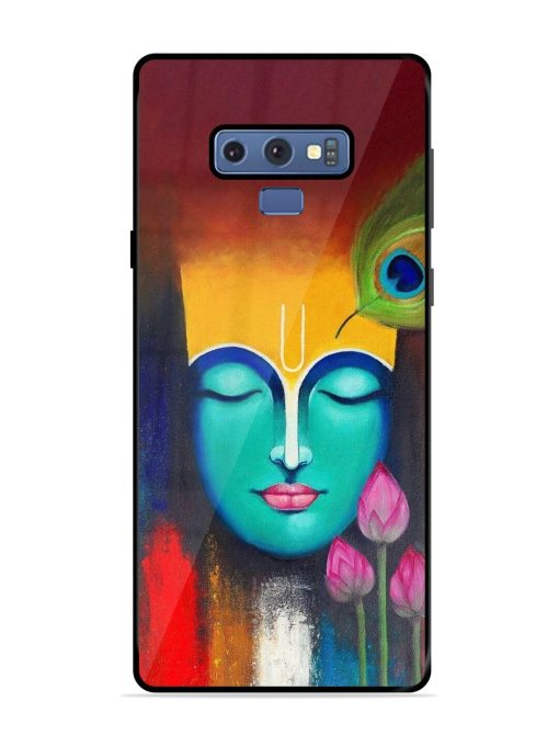 Divine Tranquility: The Face Of Krishna Glossy Soft Edge Case for Samsung Galaxy Note 9