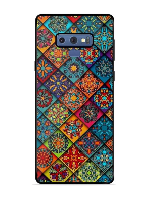 Patchwork Mandala Mosaic Glossy Soft Edge Case for Samsung Galaxy Note 9 Chachhi