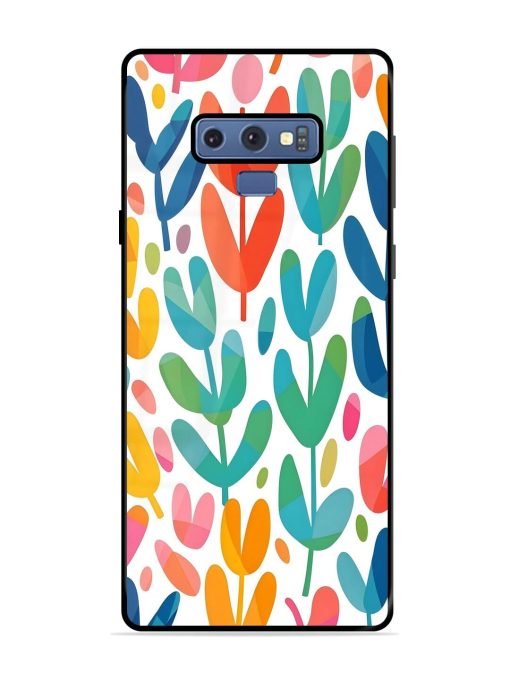 Rainbow Of Blooms Glossy Soft Edge Case for Samsung Galaxy Note 9 Chachhi