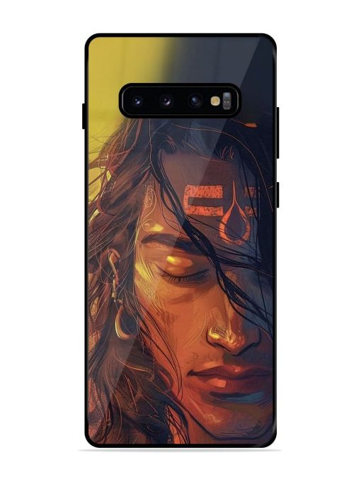 Tranquil Shiva Glossy Soft Edge Case for Samsung Galaxy S10 Plus Chachhi