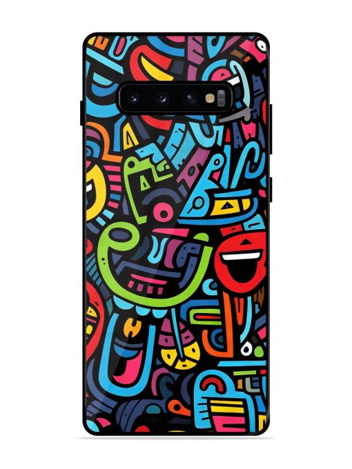 Doodlephoria Glossy Soft Edge Case for Samsung Galaxy S10 Plus Chachhi