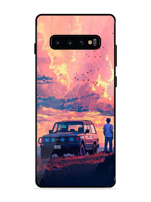 Solitude'S Horizon Glossy Soft Edge Case for Samsung Galaxy S10 Plus Chachhi