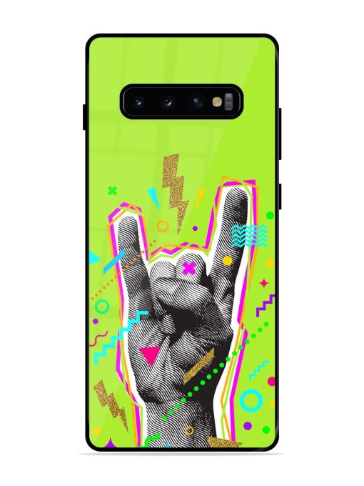 Neon Rock Glossy Soft Edge Case for Samsung Galaxy S10 Plus Chachhi