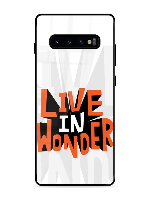 Wonder Burst Glossy Soft Edge Case for Samsung Galaxy S10 Plus Chachhi