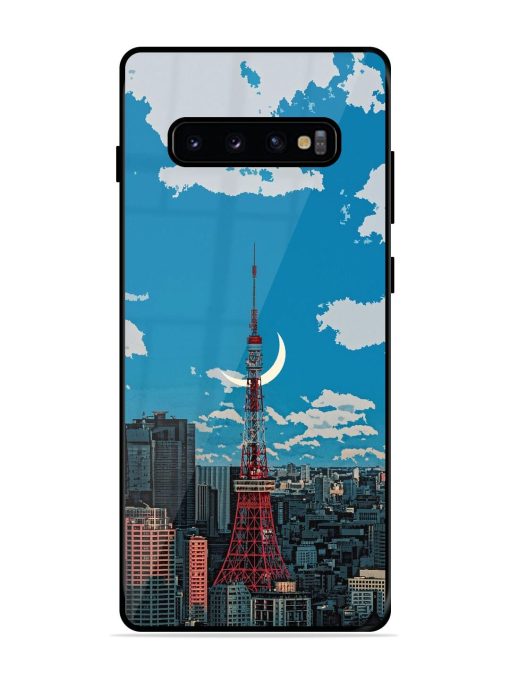 Tokyo Twilight Glossy Soft Edge Case for Samsung Galaxy S10 Plus Chachhi