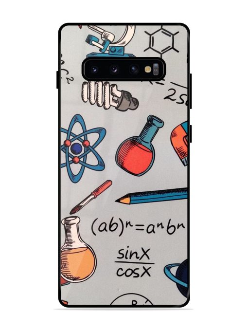 Science Doodle Glossy Soft Edge Case for Samsung Galaxy S10 Plus Chachhi