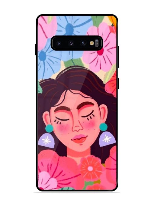 Blooming Serenity Glossy Soft Edge Case for Samsung Galaxy S10 Plus Chachhi