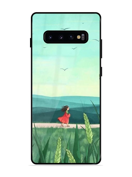 Solitude'S Serenity Glossy Soft Edge Case for Samsung Galaxy S10 Plus Chachhi