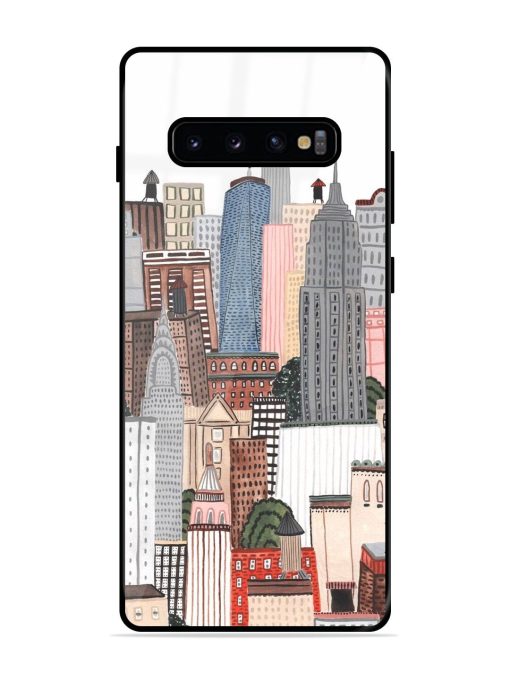 Cityscape Dreams Glossy Soft Edge Case for Samsung Galaxy S10 Plus Chachhi