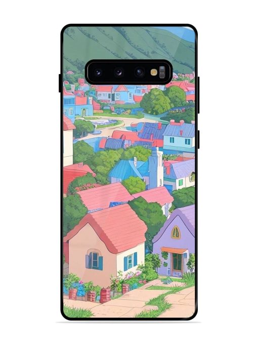 Pastel Paradise Glossy Soft Edge Case for Samsung Galaxy S10 Plus Chachhi