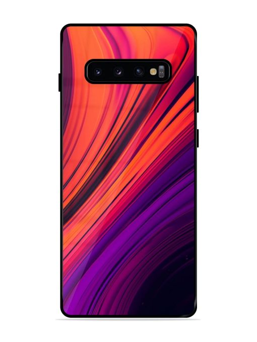 Crimson Curls Glossy Soft Edge Case for Samsung Galaxy S10 Plus Chachhi