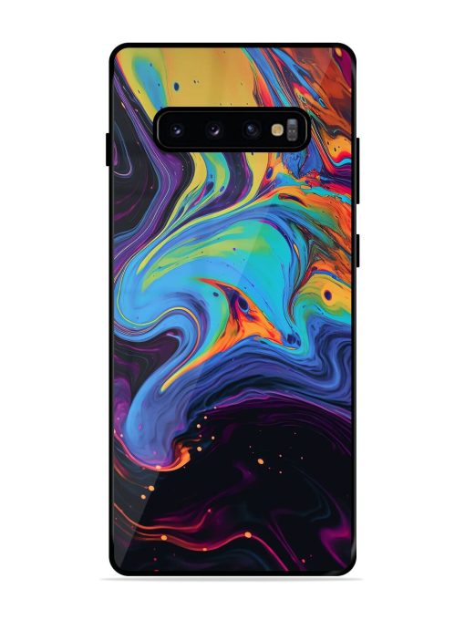 Liquid Dreamscape Glossy Soft Edge Case for Samsung Galaxy S10 Plus Chachhi