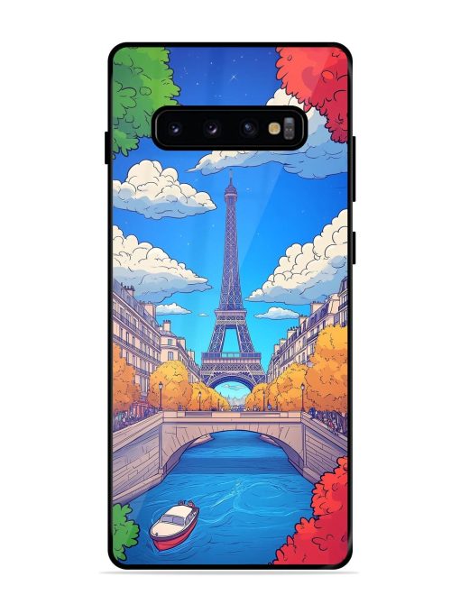 Parisian Panorama Glossy Soft Edge Case for Samsung Galaxy S10 Plus Chachhi