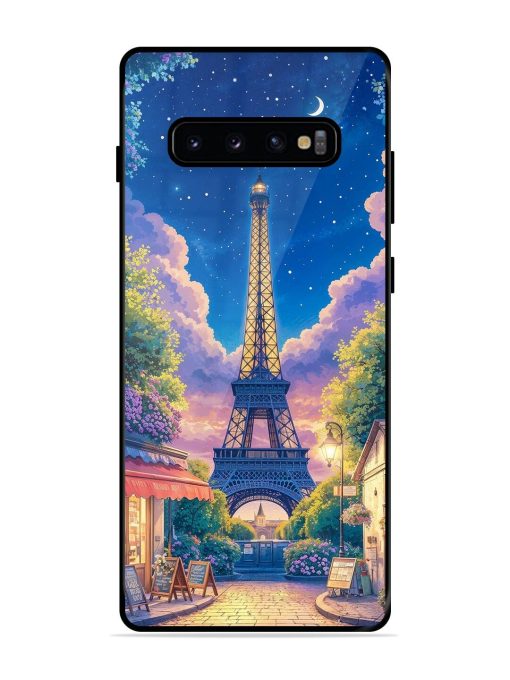 Twilight In Paris Glossy Soft Edge Case for Samsung Galaxy S10 Plus Chachhi