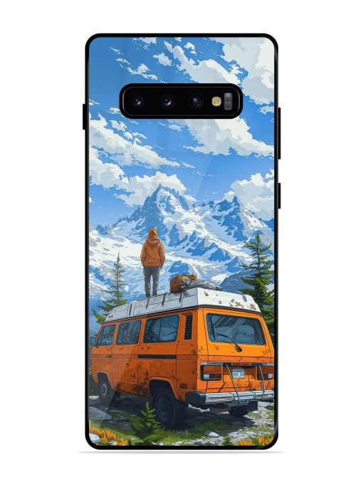 Mountaintop Solitude Glossy Soft Edge Case for Samsung Galaxy S10 Plus Chachhi