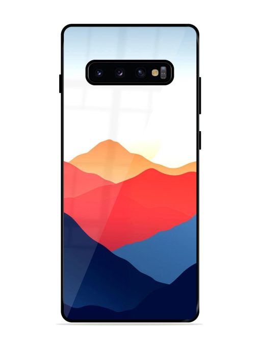 Sunset Peaks Glossy Soft Edge Case for Samsung Galaxy S10 Plus Chachhi