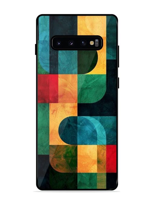 Geometric Harmony Glossy Soft Edge Case for Samsung Galaxy S10 Plus Chachhi