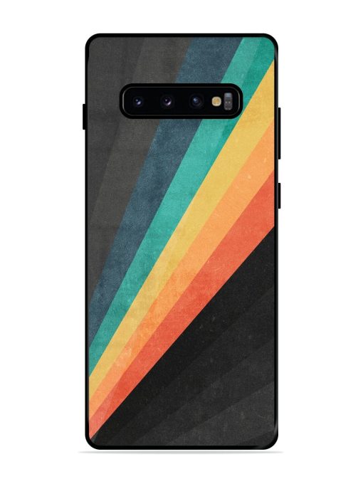 Retro Spectrum Glossy Soft Edge Case for Samsung Galaxy S10 Plus Chachhi