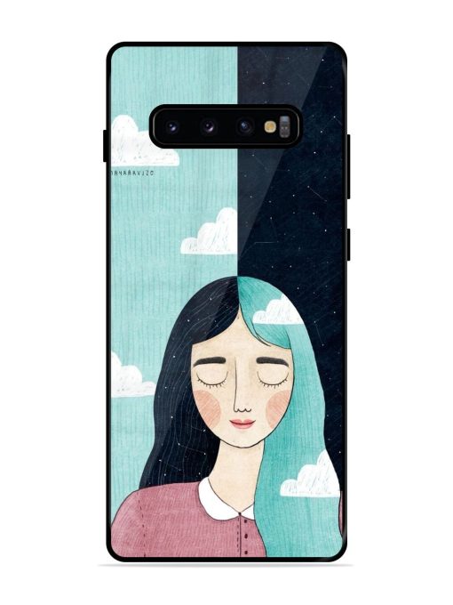 Between Day And Night Glossy Soft Edge Case for Samsung Galaxy S10 Plus Chachhi