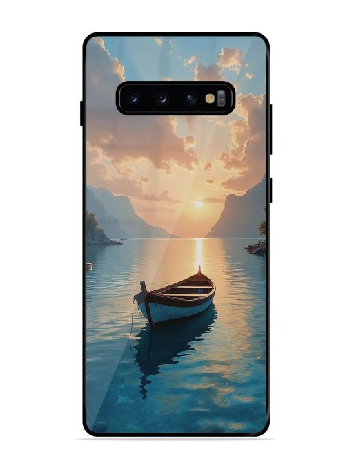 Serene Sunset Glossy Soft Edge Case for Samsung Galaxy S10 Plus