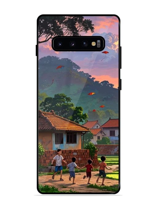 Sunset Play Glossy Soft Edge Case for Samsung Galaxy S10 Plus Chachhi