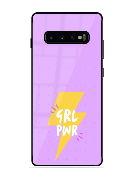 Girl Power Spark Glossy Soft Edge Case for Samsung Galaxy S10 Plus Chachhi