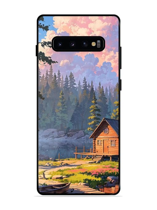 Lakeside Serenity Glossy Soft Edge Case for Samsung Galaxy S10 Plus Chachhi