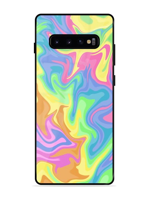 Whimsical Swirl Glossy Soft Edge Case for Samsung Galaxy S10 Plus Chachhi