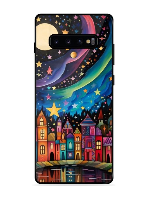 Starlit Village Glossy Soft Edge Case for Samsung Galaxy S10 Plus Chachhi