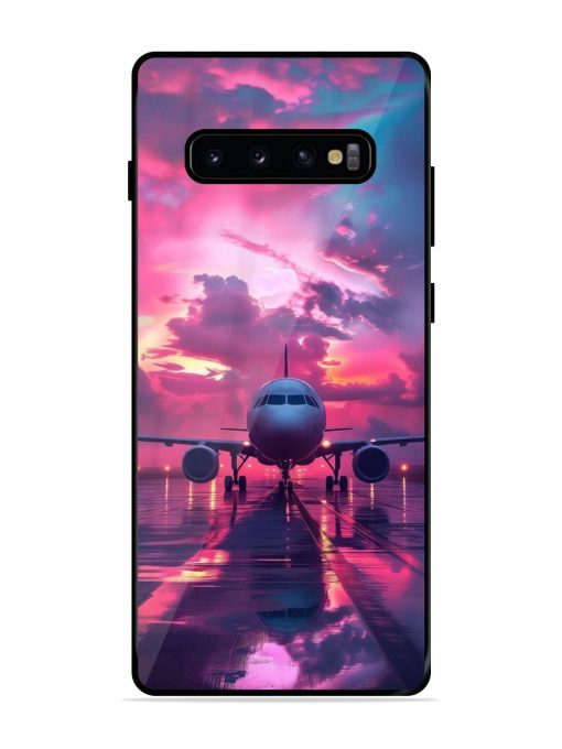 Neon Runway Glossy Soft Edge Case for Samsung Galaxy S10 Plus Chachhi