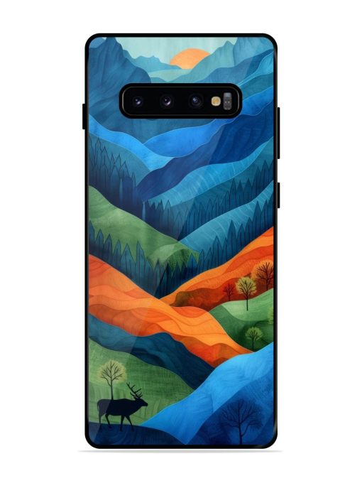 Layers Of The Land Glossy Soft Edge Case for Samsung Galaxy S10 Plus Chachhi