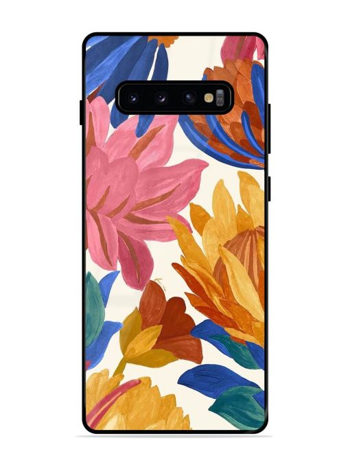 Blooming Tapestry Glossy Soft Edge Case for Samsung Galaxy S10 Plus Chachhi