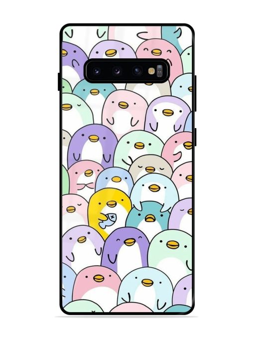 Penguin Party Glossy Soft Edge Case for Samsung Galaxy S10 Plus Chachhi