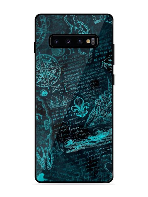 Nautical Notebook Glossy Soft Edge Case for Samsung Galaxy S10 Plus Chachhi