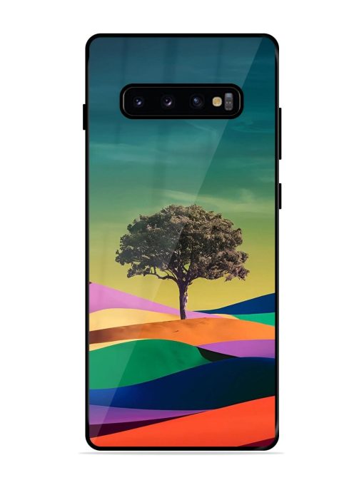 Rainbow'S Lone Sentinel Glossy Soft Edge Case for Samsung Galaxy S10 Plus Chachhi