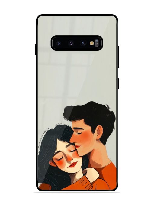 Craft Couples Glossy Soft Edge Case for Samsung Galaxy S10 Plus Chachhi