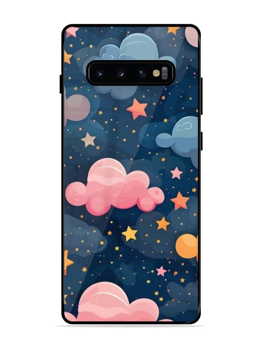 Twinkling Dreams Glossy Soft Edge Case for Samsung Galaxy S10 Plus Chachhi