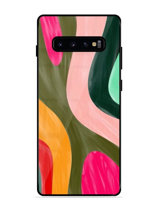 Wavy Wonderland Glossy Soft Edge Case for Samsung Galaxy S10 Plus Chachhi