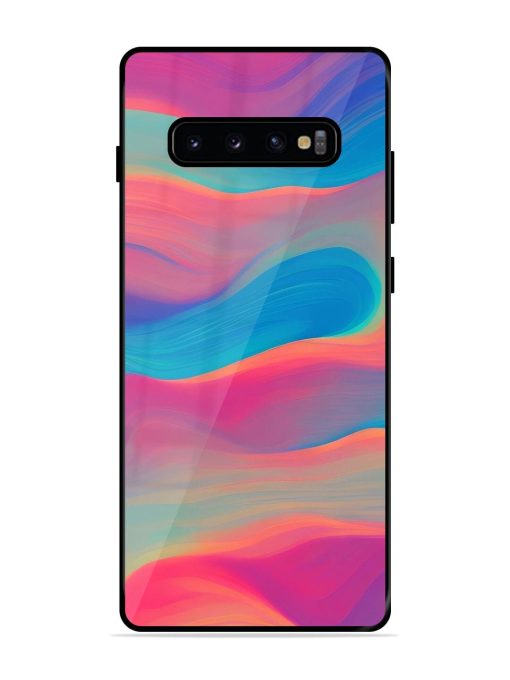 Wavy Wonder Glossy Soft Edge Case for Samsung Galaxy S10 Plus Chachhi